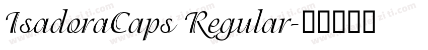 IsadoraCaps Regular字体转换